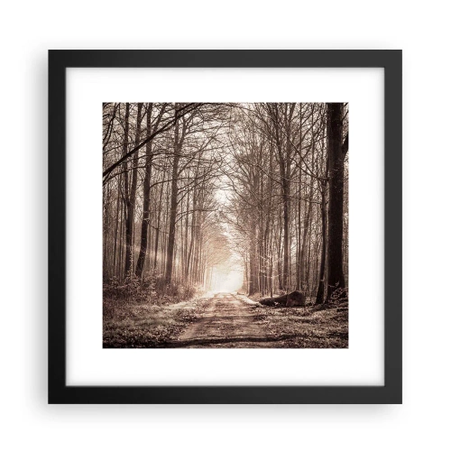 Poster in einem schwarzem Rahmen - Waldkathedrale - 30x30 cm
