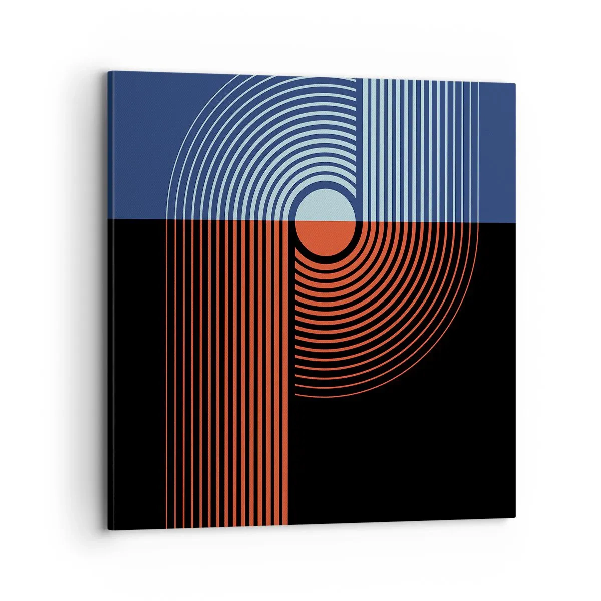 Bild auf Leinwand - Leinwandbild - In einer geometrischen Umarmung - 70x70 cm