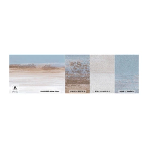 Fototapeten Muster Premium Sand - Mehrdeutige Landschaft - Stück, Hell, Minimalismus - 100x30 cm