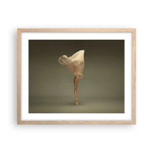 Poster in einem Rahmen aus heller Eiche - Es wird bald auffliegen - 50x40 cm