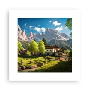Poster - Alpenidylle - 30x30 cm