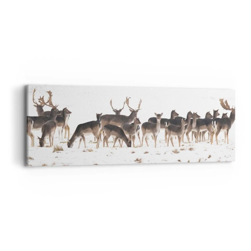 Bild auf Leinwand - Leinwandbild - Kommen die Weihnachten? - 90x30 cm