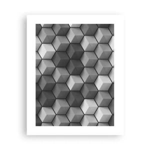 Poster - Kubistisches Puzzle - 40x50 cm