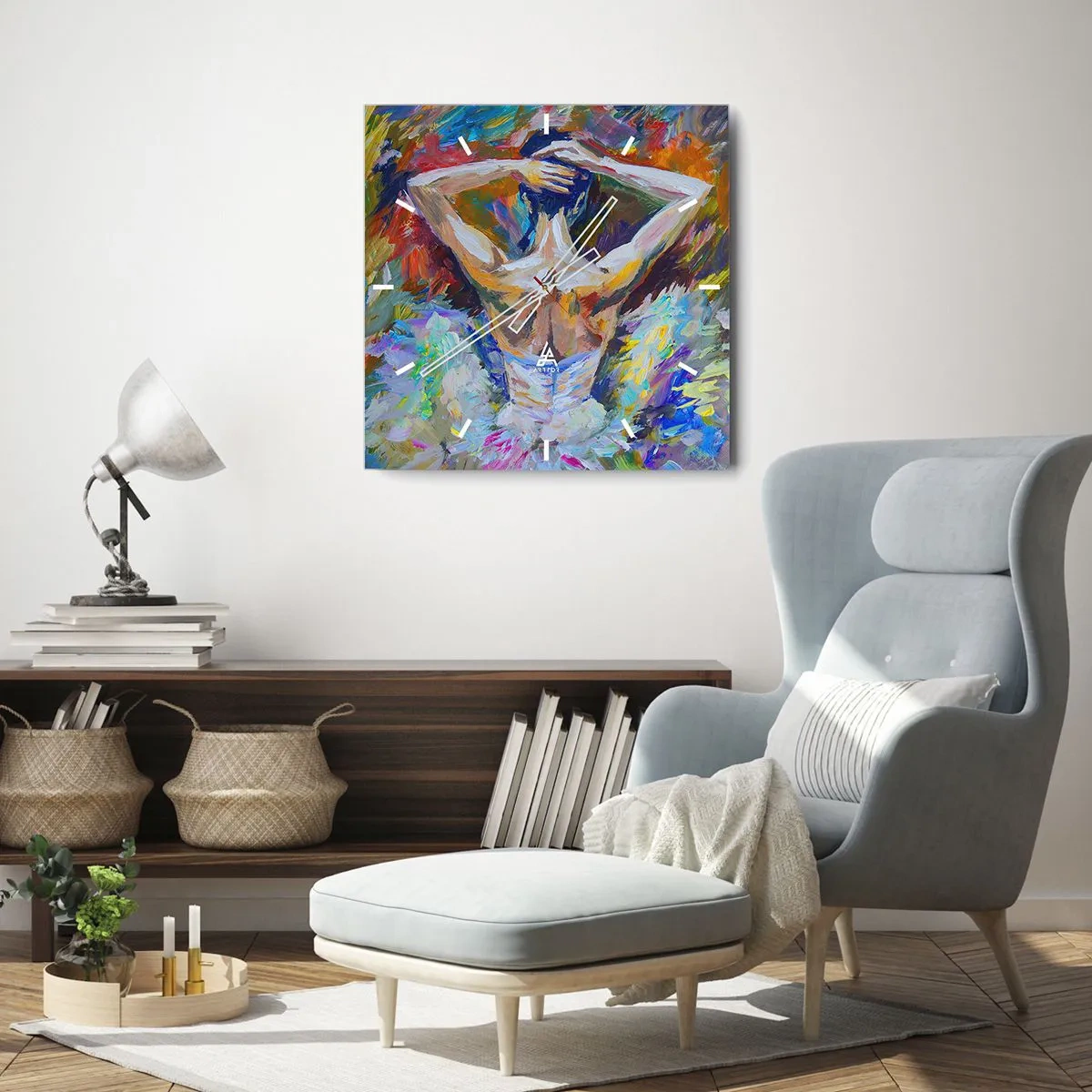 Wanduhr - Glasuhr - Es kann alles sein - 30x30 cm