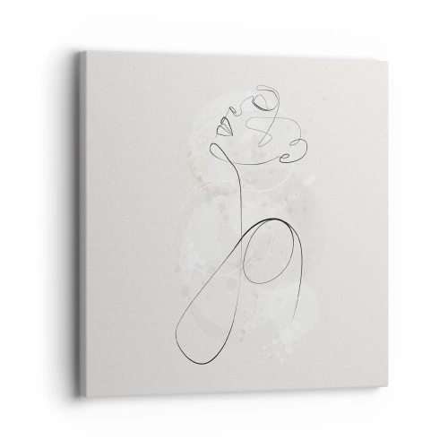 Bild auf Leinwand - Leinwandbild - Die Spirale der Schönheit - 30x30 cm