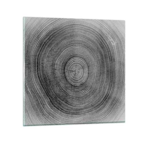 Glasbild - Bild auf glas - Zeichen der Zeit - 60x60 cm