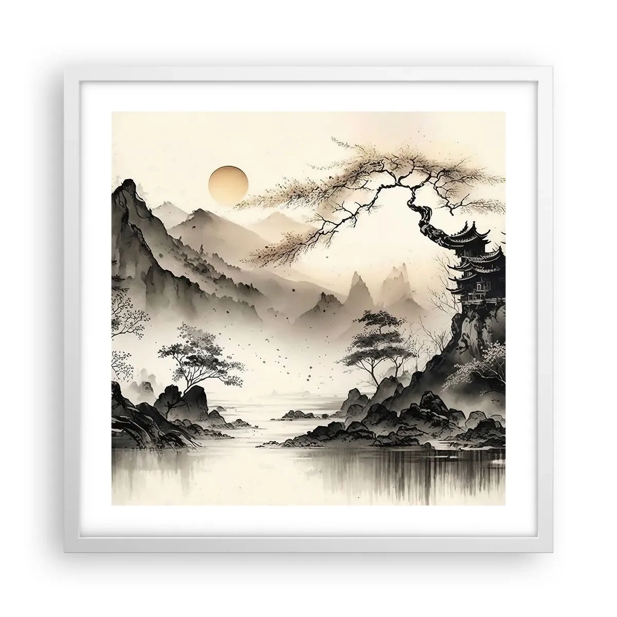 Poster in einem weißen Rahmen - Einzigartiger Charme des Orients - 50x50 cm