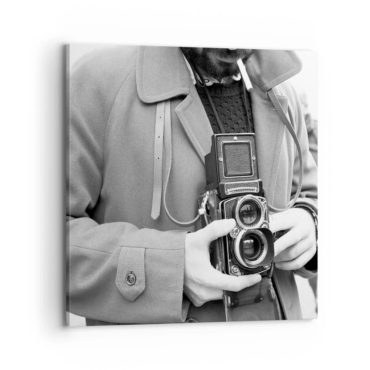 Bild auf Leinwand - Leinwandbild - Retro-Stil - 70x70 cm
