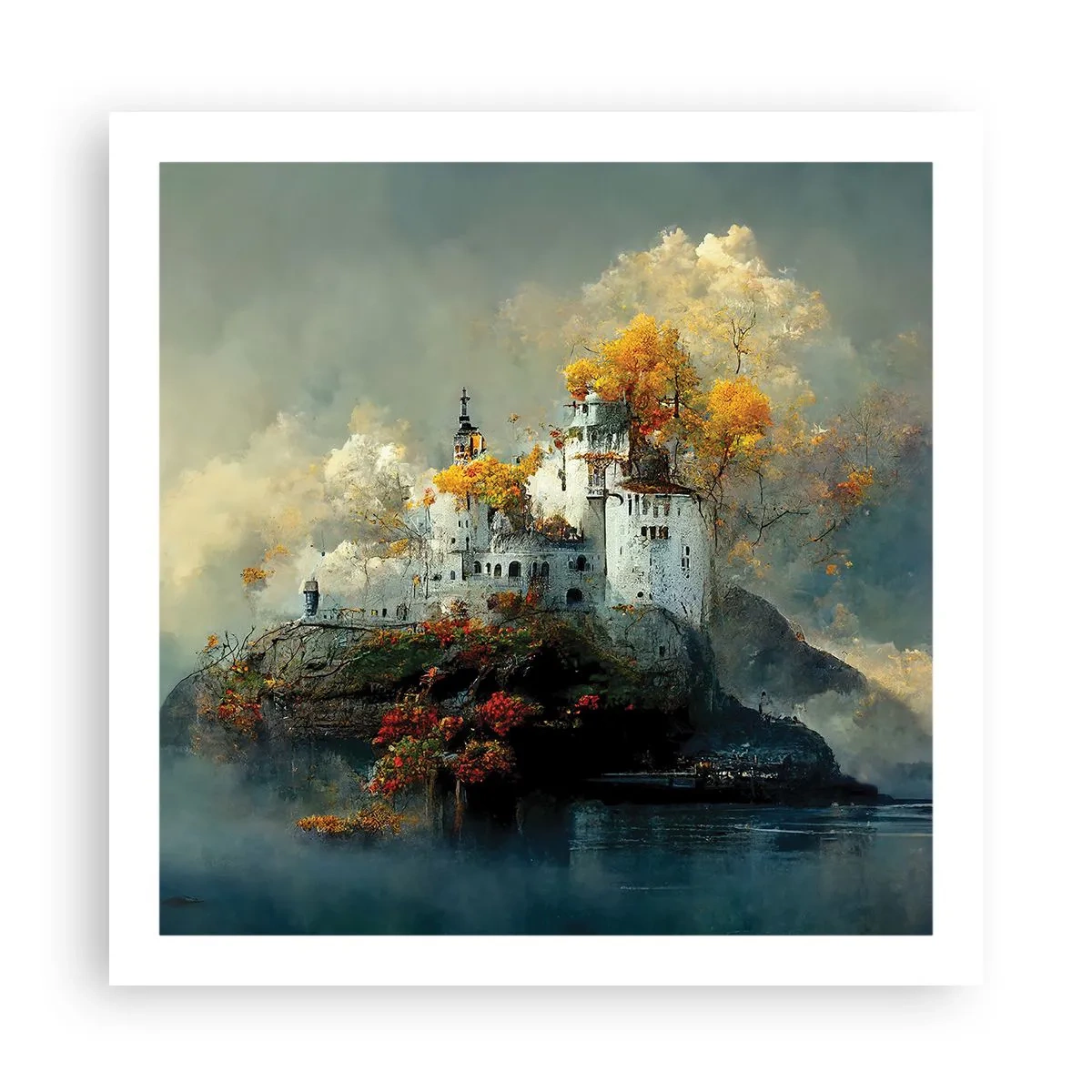 Poster - Beginn einer romantischen Geschichte - 60x60 cm