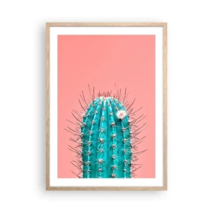 Poster in einem Rahmen aus heller Eiche - Schau einfach hin - 50x70 cm