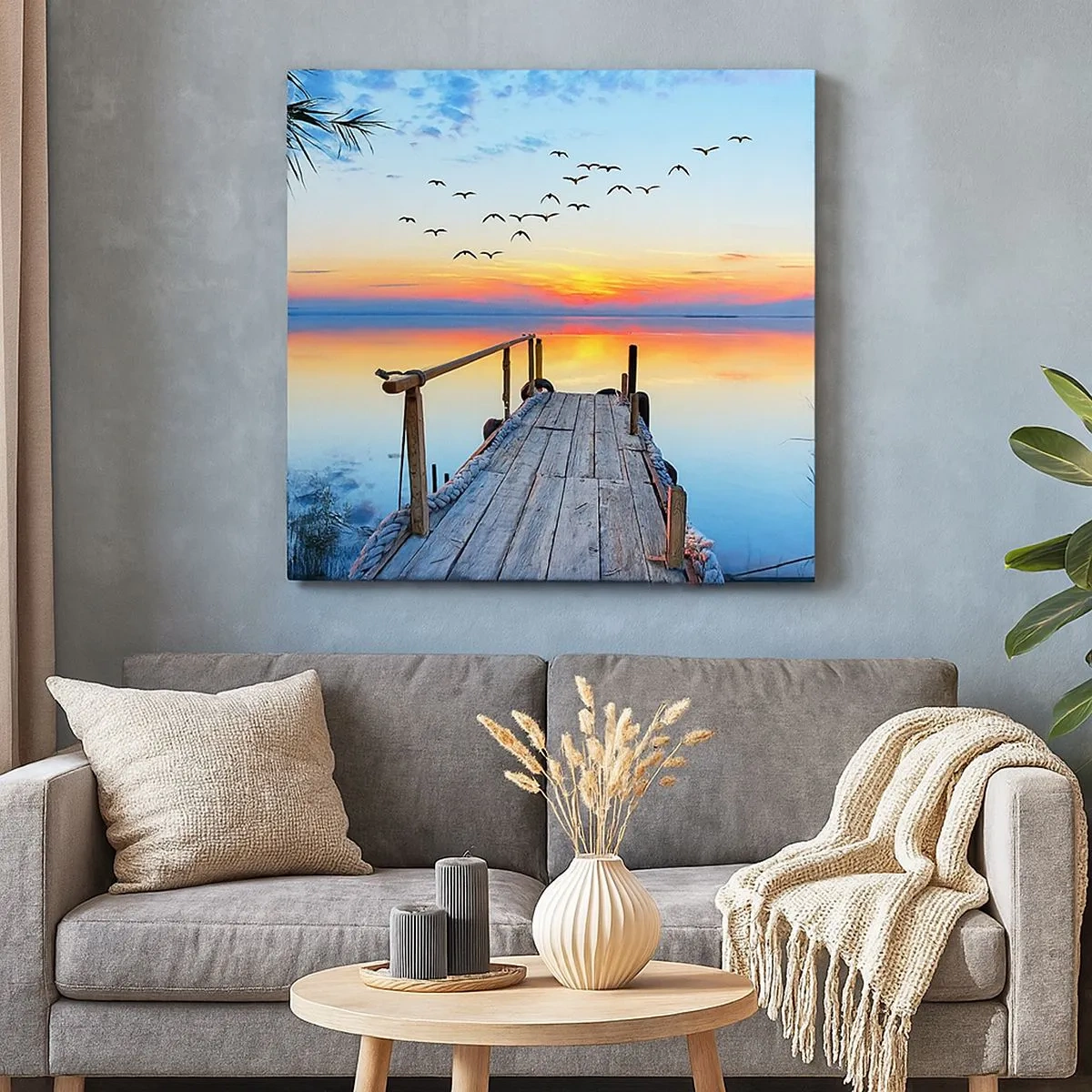 Bild auf Leinwand - Leinwandbild - Es ist Zeit, zurückzukehren ... - 30x30 cm