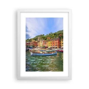 Poster in einem weißen Rahmen - Italienischer Morgen - 30x40 cm