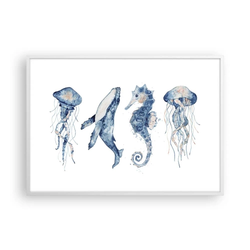 Poster in einem weißen Rahmen - Meereswunder - 100x70 cm