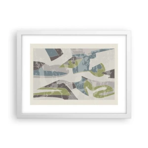 Poster in einem weißen Rahmen - Komposition hinter dem Glas - 40x30 cm