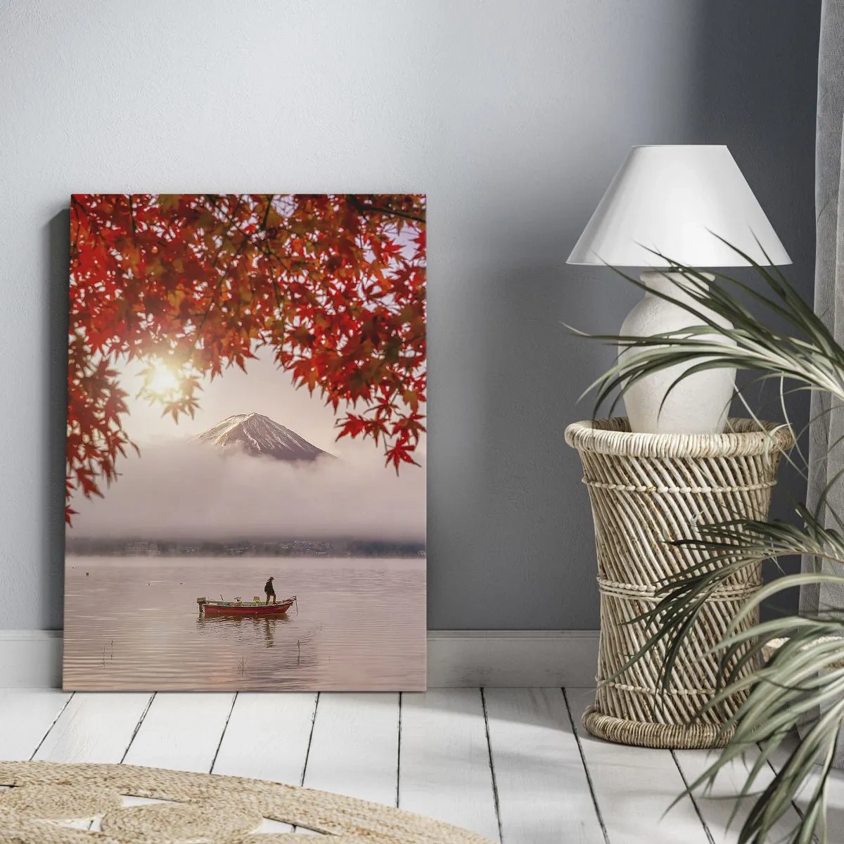 Bild auf Leinwand - Leinwandbild - Im japanischen Klima - 55x100 cm
