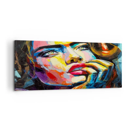 Bild auf Leinwand - Leinwandbild - Träume fliegen am Himmel wie Vögel - 100x40 cm
