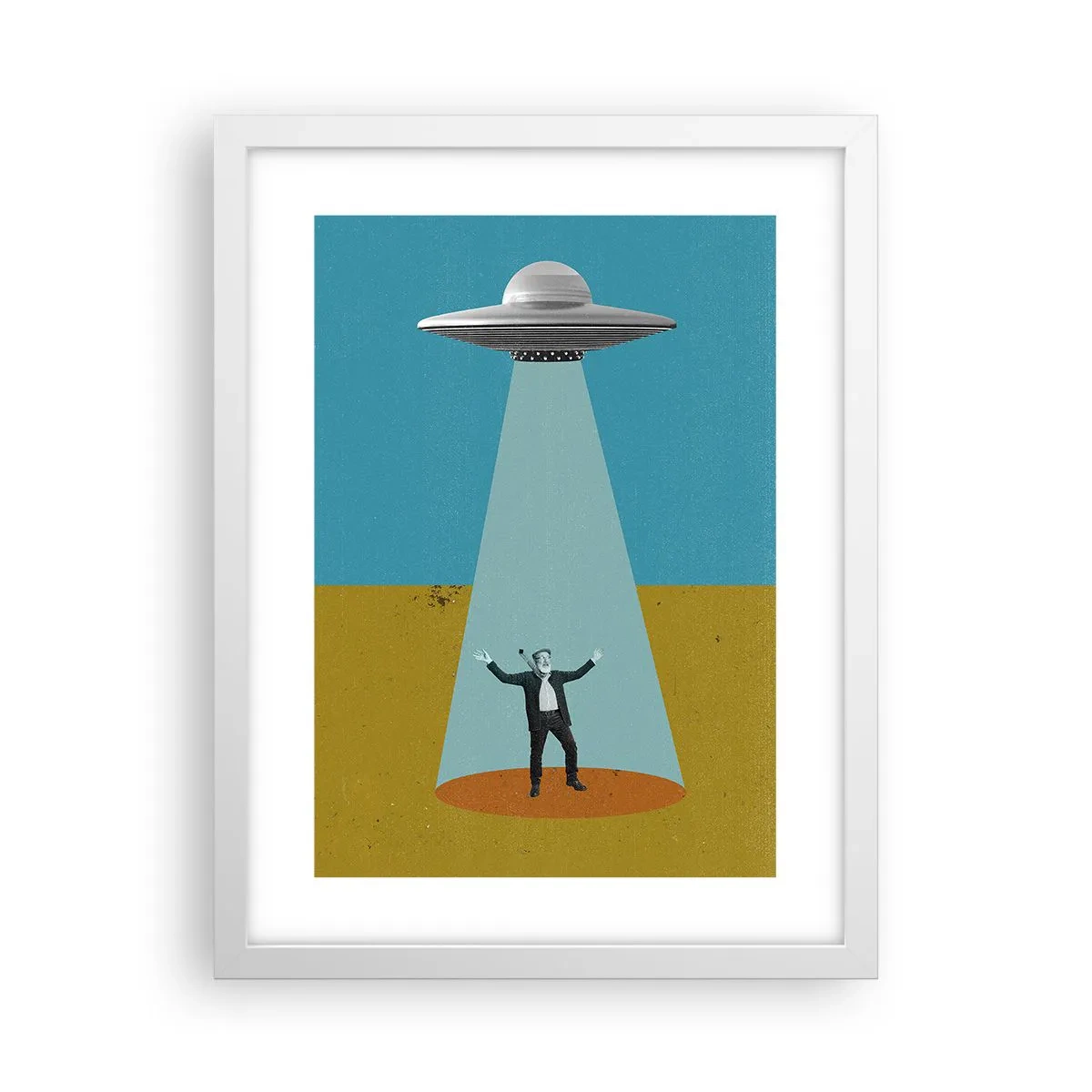 Poster in einem weißen Rahmen - Nahe Begegnung - 30x40 cm