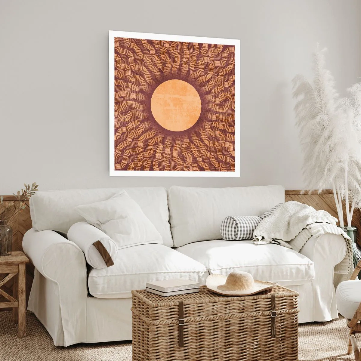 Poster - Sonnensymbol - 30x30 cm