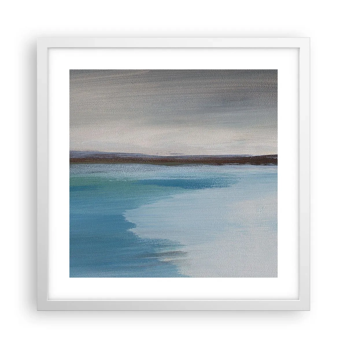 Poster in einem weißen Rahmen - Horizontale Landschaft - 40x40 cm