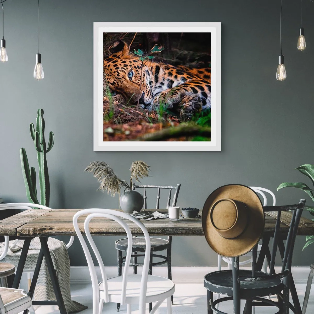 Poster in einem weißen Rahmen - Vertrau mir - 60x60 cm