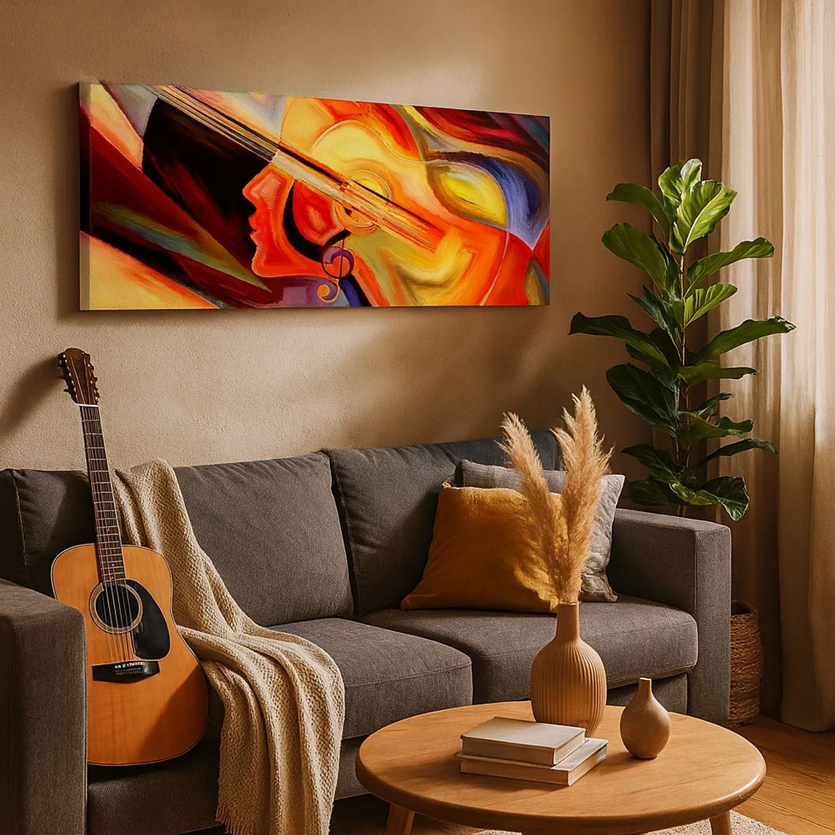 Bild auf Leinwand - Leinwandbild - Wie gut ist es, im Morgengrauen aufzustehen - 100x40 cm
