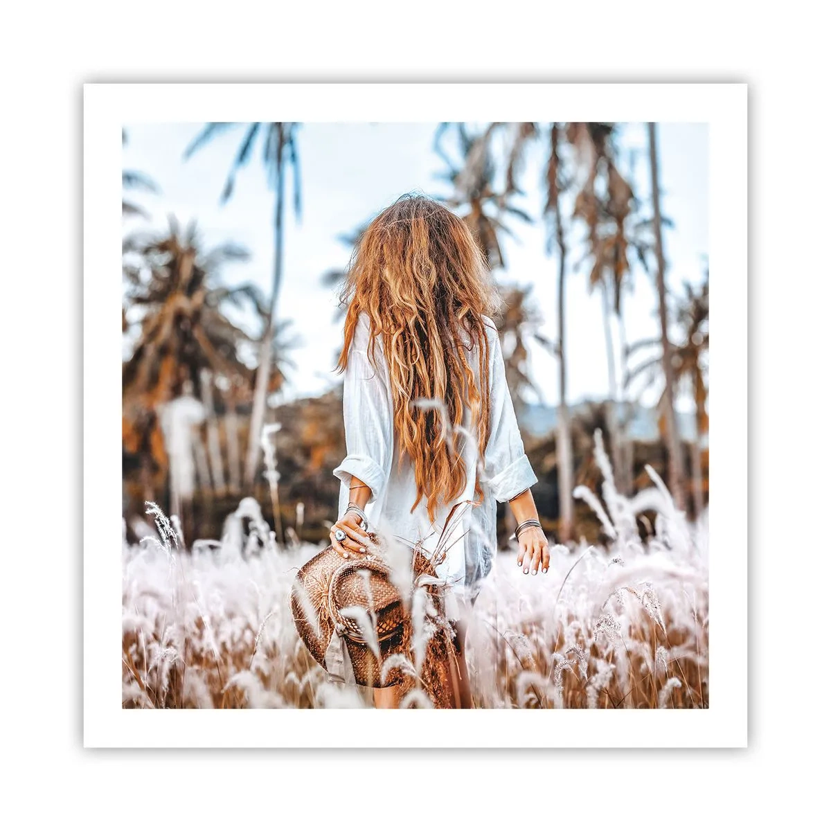 Poster - Geboren aus Grasflaum - 60x60 cm