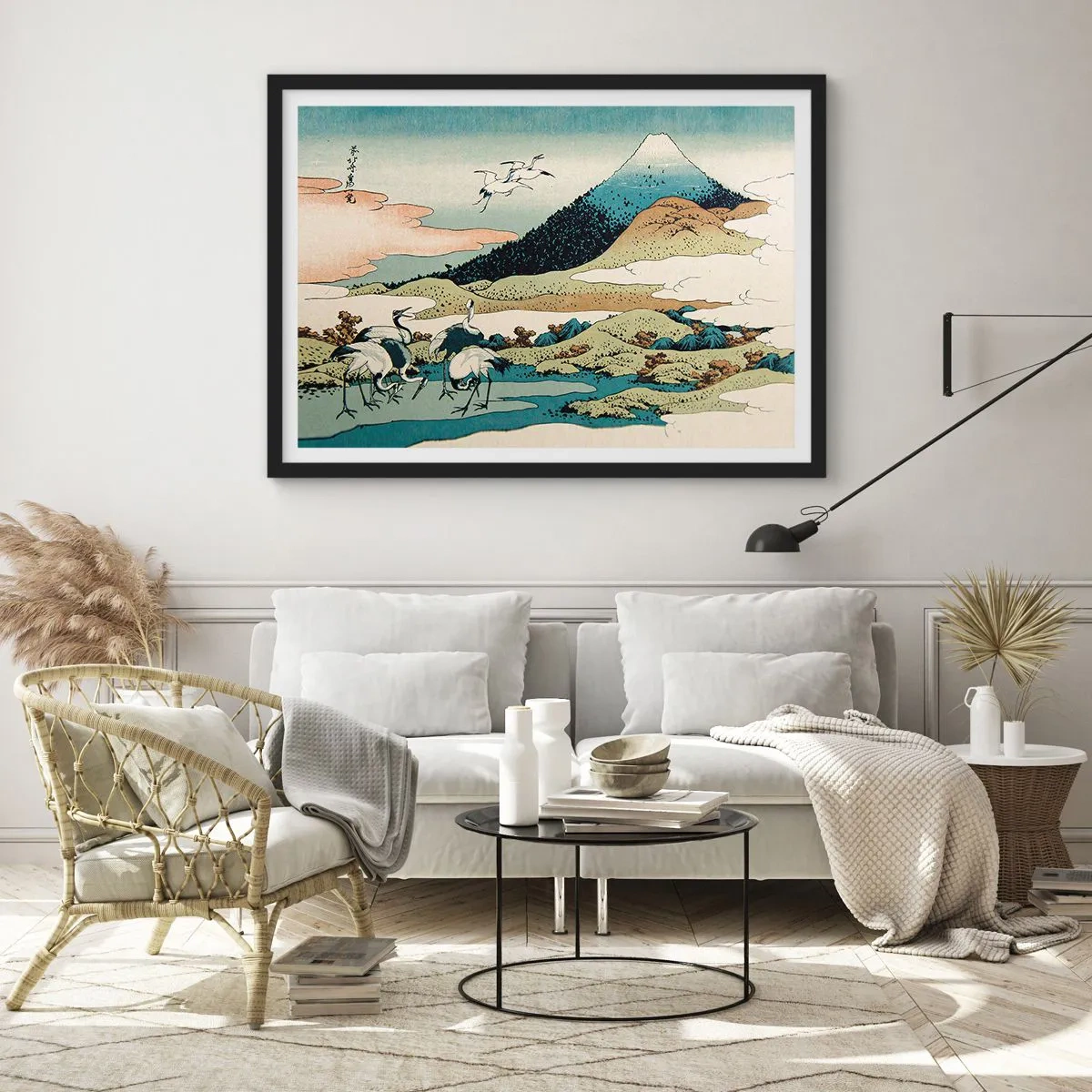 Poster in einem schwarzem Rahmen - Im japanischen Geist - 40x30 cm