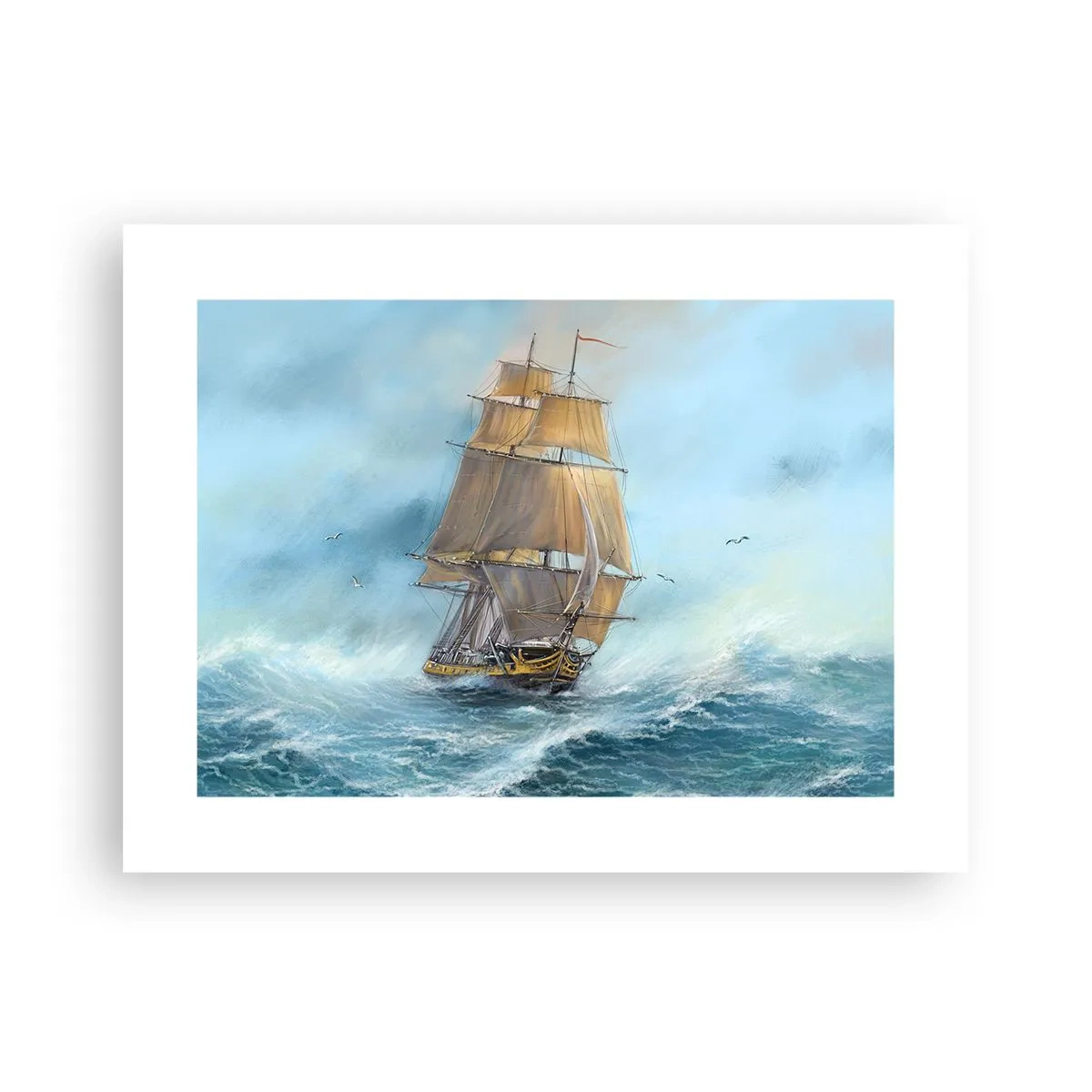 Poster - Über die Wellen gleiten - 40x30 cm