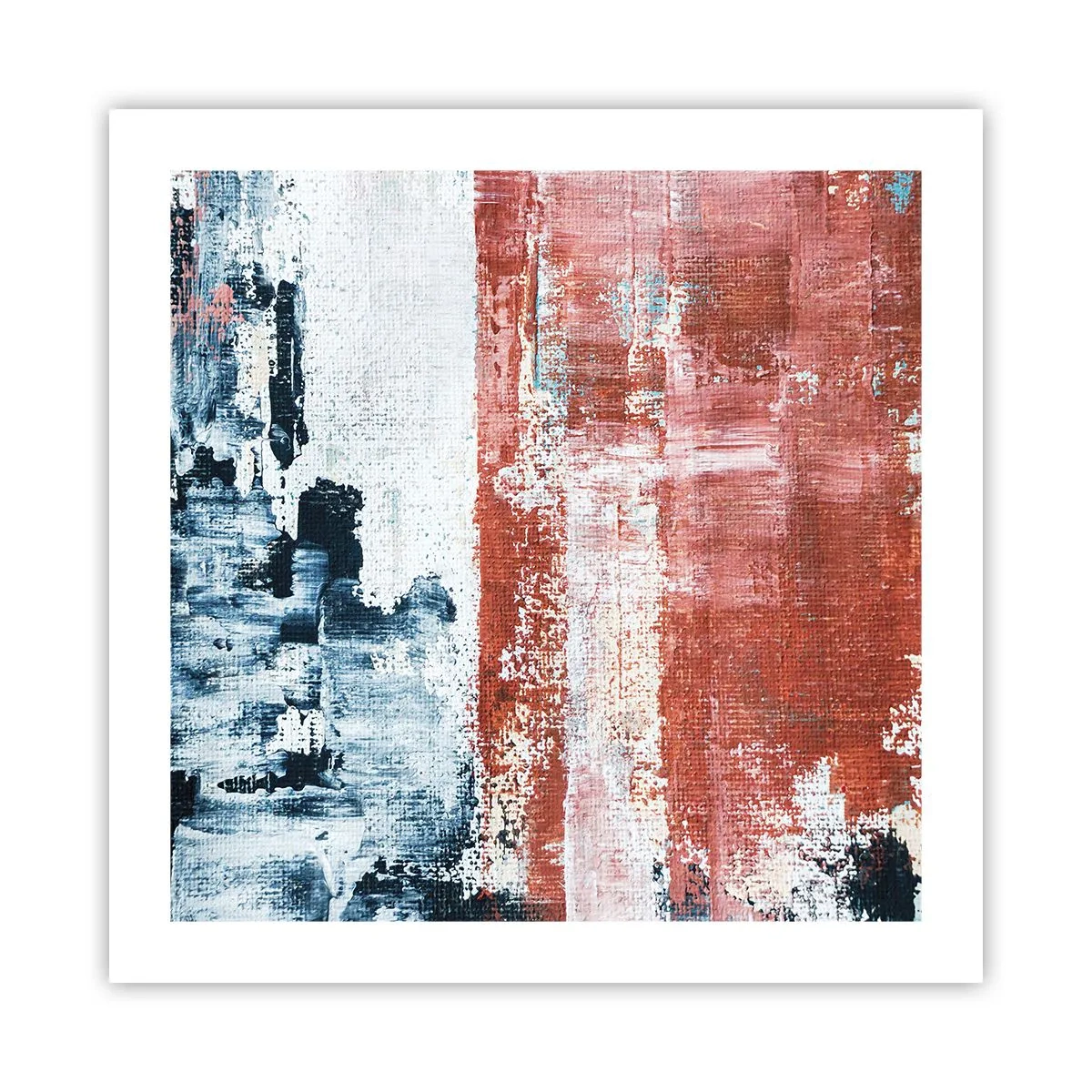 Poster - Fünfzig-Fünfzig abstrakt - 50x50 cm