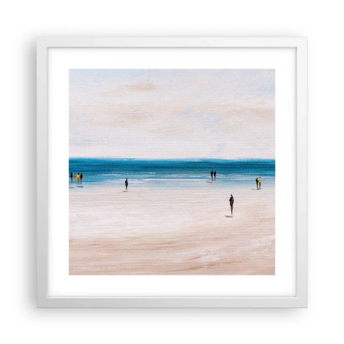 Poster in einem weißen Rahmen - Natürliches Bedürfnis - 40x40 cm