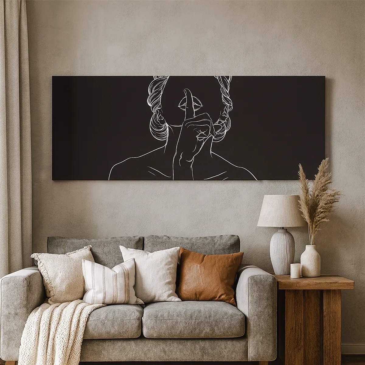 Bild auf Leinwand - Leinwandbild - Schönheit erblüht in der Stille - 30x30 cm