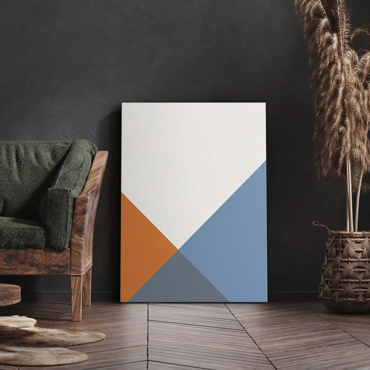 Bild auf Leinwand - Leinwandbild - In einem Winkel… - 65x120 cm
