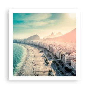 Poster - Ewiger Urlaub in Rio - 60x60 cm