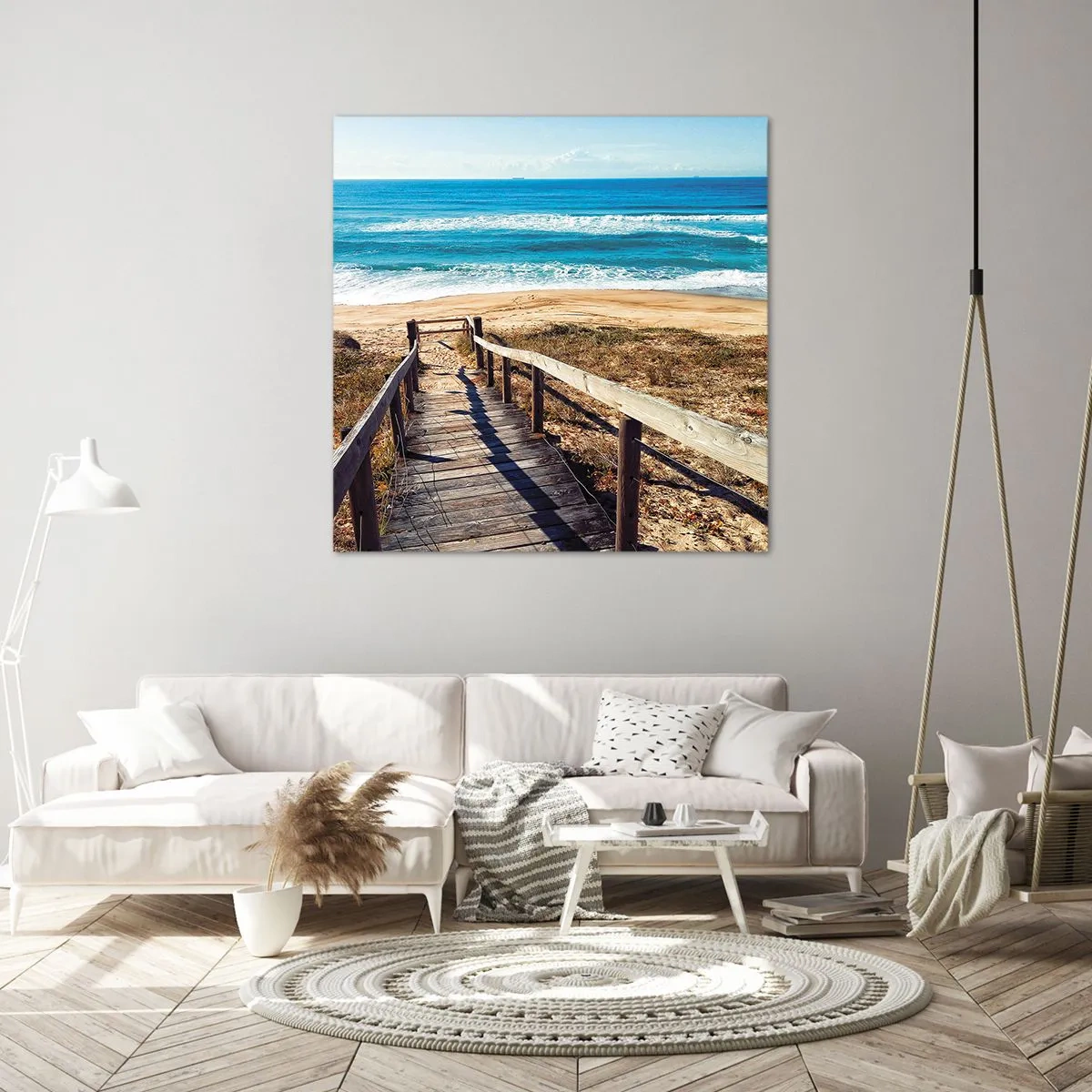 Bild auf Leinwand - Leinwandbild - Lauf! - 60x60 cm