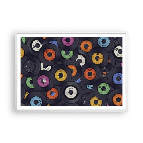 Poster in einem weißen Rahmen - Farben der Klassiker - 100x70 cm