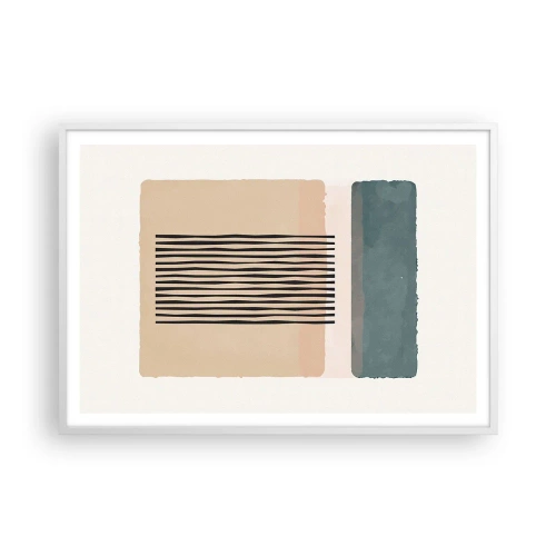 Poster in einem weißen Rahmen - Alles ist in Ordnung - 100x70 cm