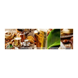 Fototapeten Muster Selbstklebend Deluxe Sticker - Schönen Tag noch! - Kaffee, Gastronomie, Küche - 100x30 cm