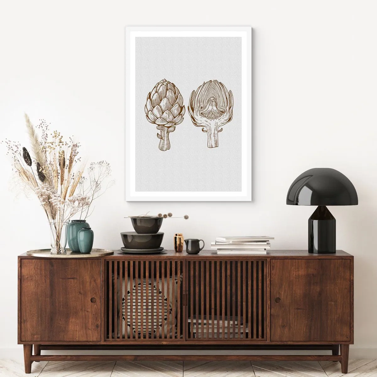 Poster in einem weißen Rahmen - Anatomie-Lektion - 50x70 cm