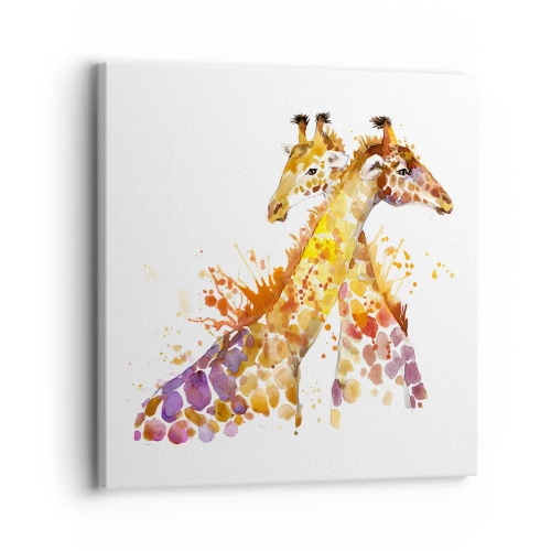 Bild auf Leinwand - Leinwandbild - Ist es Freundschaft oder ist es Baby? - 30x30 cm