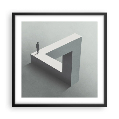 Poster in einem schwarzem Rahmen - Es ist also doch möglich - 50x50 cm