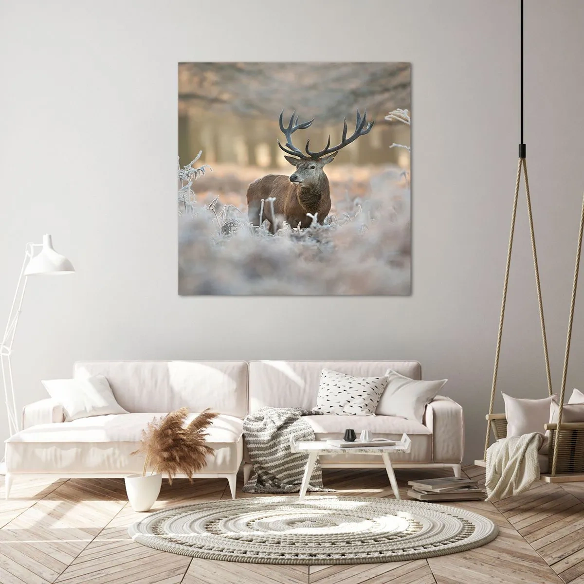 Bild auf Leinwand - Leinwandbild - Ein flotter Morgen - 40x40 cm