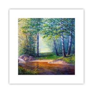 Poster - Idyllische Landschaft - 30x30 cm