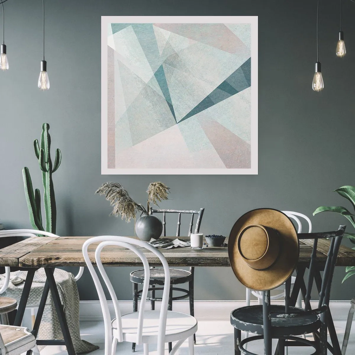 Poster - Einfach aber dynamisch - 60x60 cm