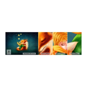 Fototapetenmuster Standard Eco - Kleiner Prinz - Für Kinder, Fuchs, Junge - 100x30 cm