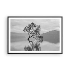 Poster in einem schwarzem Rahmen - Es gibt so ein Land - 91x61 cm