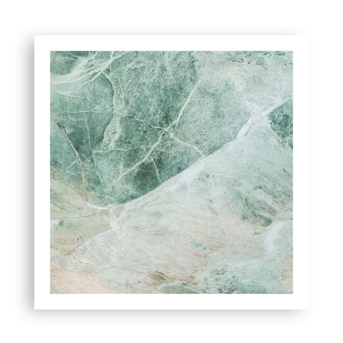 Poster - Edle Kälte des Steins - 60x60 cm