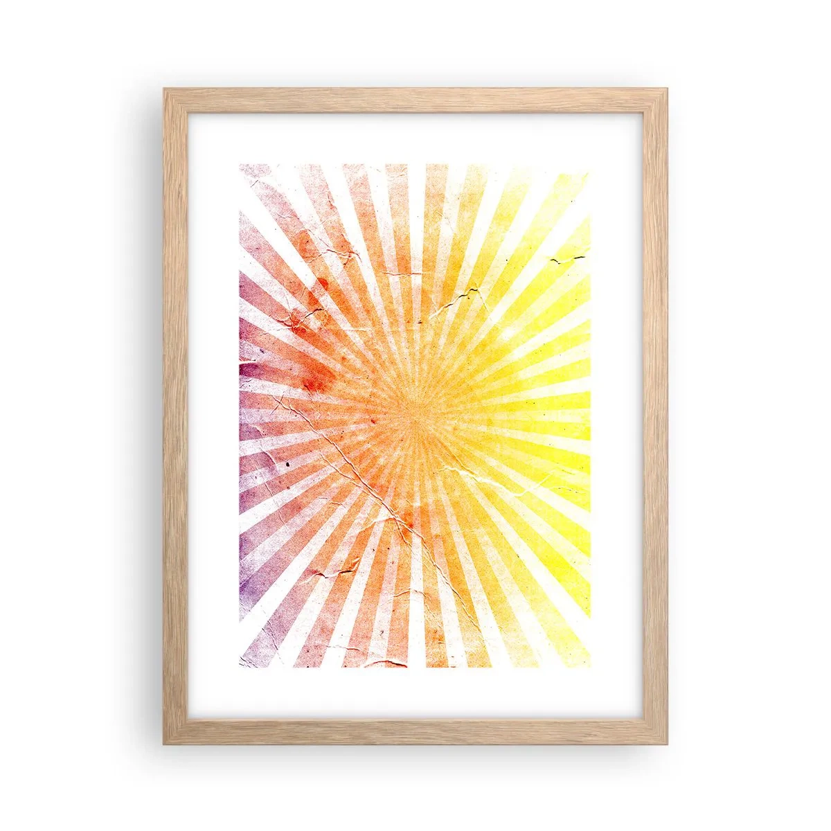 Poster in einem Rahmen aus heller Eiche - Sonnenaufgänge und Sonnenuntergänge - 30x40 cm