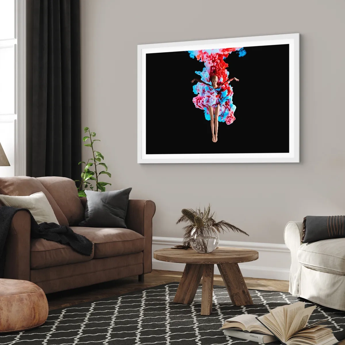 Poster in einem weißen Rahmen - In voller Blüte - 100x70 cm