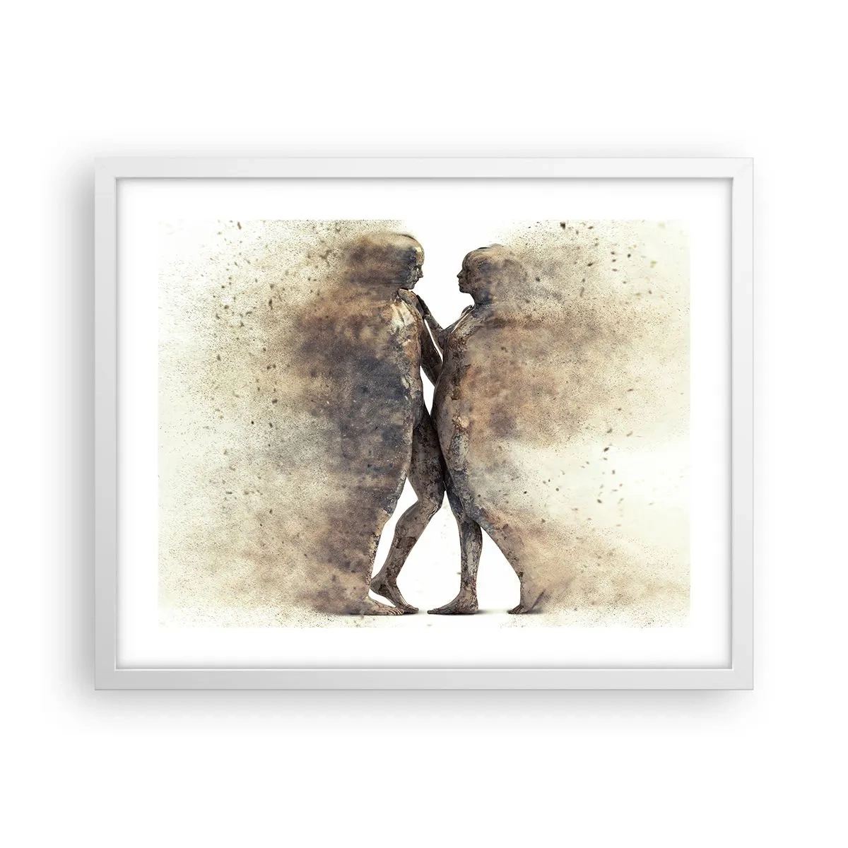 Poster in einem weißen Rahmen - Sie erhoben sich aus dem Staub, um zu lieben - 50x40 cm