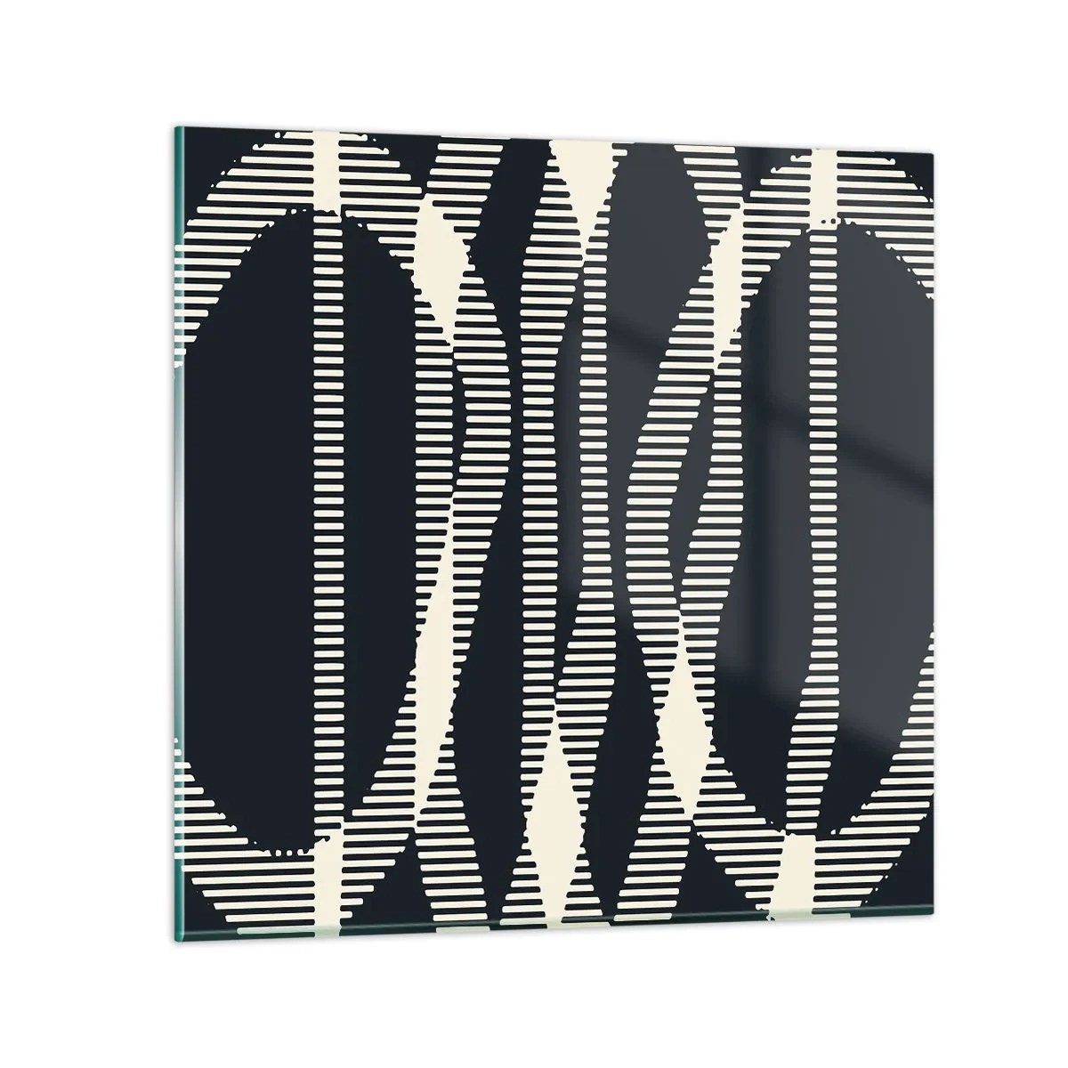 Glasbild - Bild auf glas - Ein Versuch, die Dunkelheit zu durchbrechen - 70x70 cm